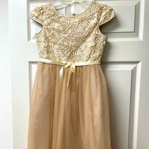 Floral Design Girls Dress